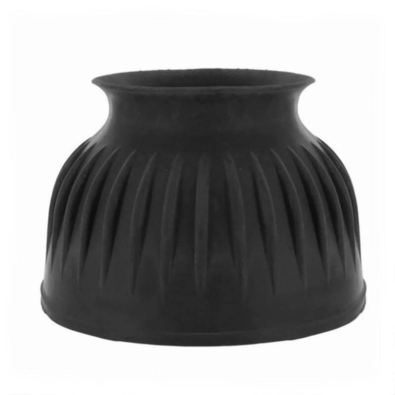 2 Cloches Fermées Caoutchouc équitation Cheval Et Poney Noir – Image 2