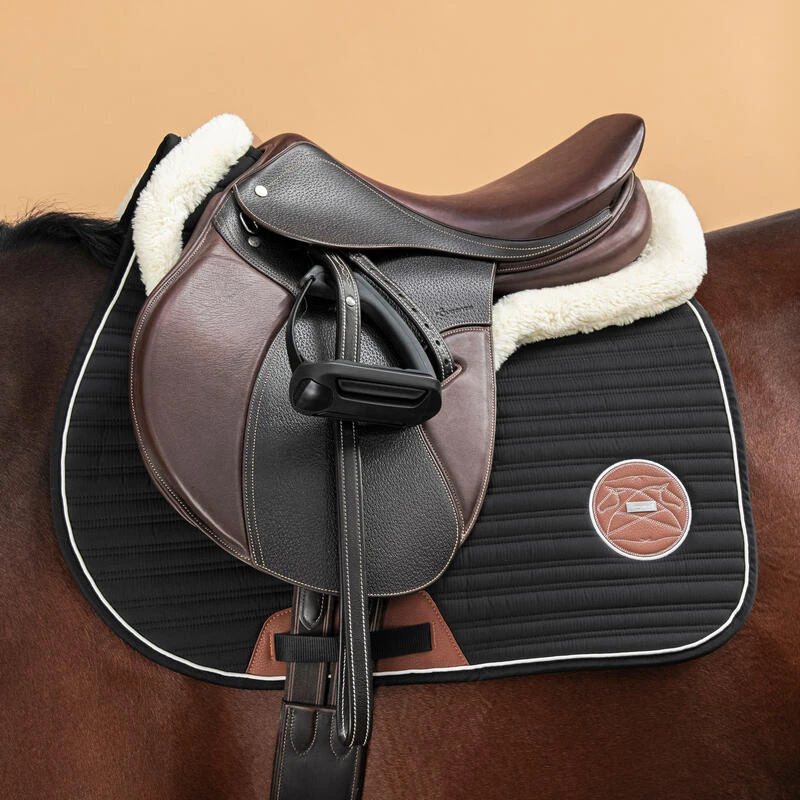Amortisseur équitation Mouton Synthétique Cheval - 900 Noir – Image 5