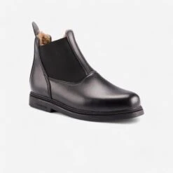 Boots Chaudes équitation Enfant 160 WARM Noir