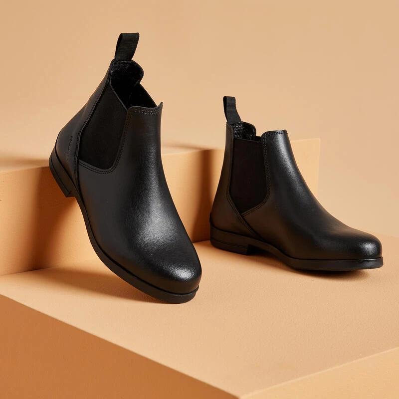 Boots équitation Enfant - 500 Noire – Image 5