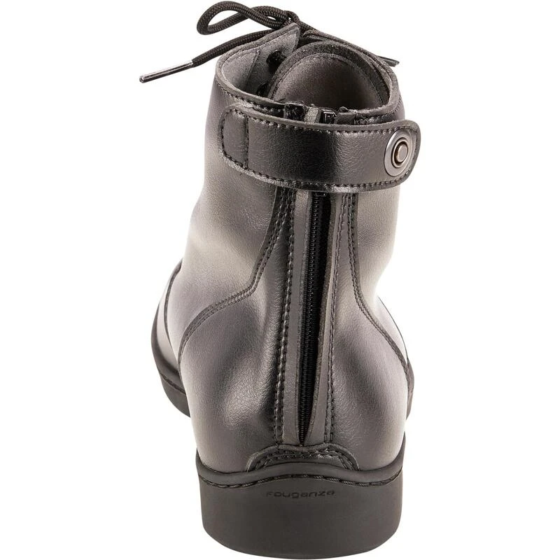 Boots équitation Lacets Adulte - 500 Noires – Image 3