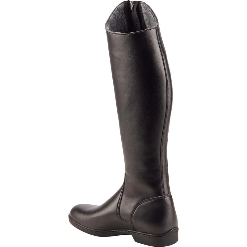 Bottes Chaudes équitation Adulte 500 WARM Noir – Image 4