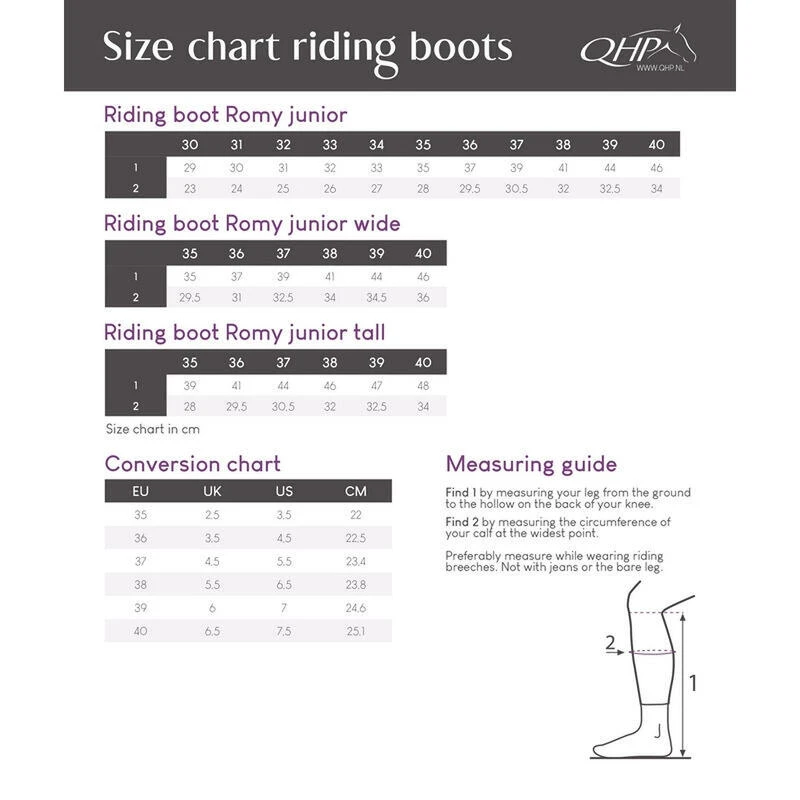 Bottes D'équitation Enfant QHP Romy – Image 4