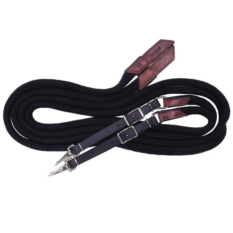 Bridon Licol + Rênes équitation Randonnée Cheval - Escape Marron – Image 4