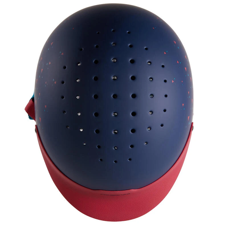 Casque équitation 120 Marine/rose – Image 7
