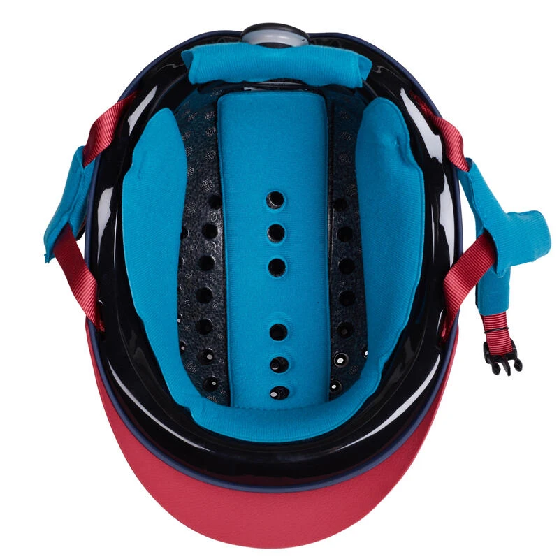 Casque équitation 120 Marine/rose – Image 8