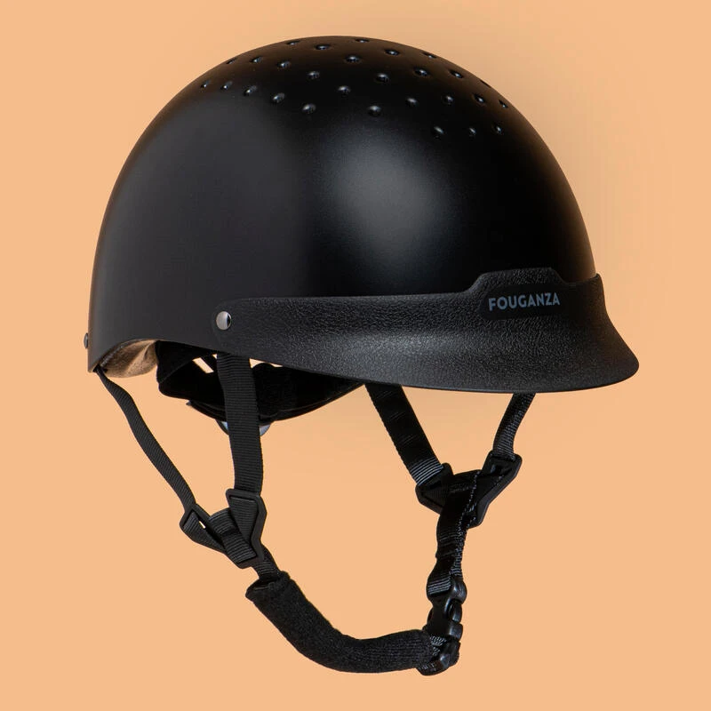 Casque équitation Adulte Et Enfant - 100 Noir