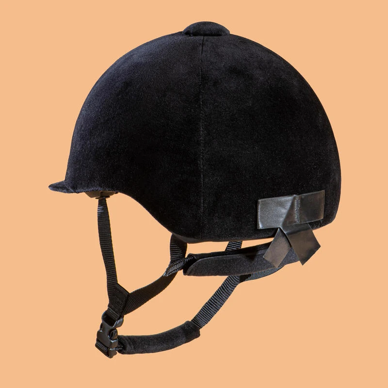 Casque équitation Adulte Et Enfant - 140 Velours Noir – Image 2