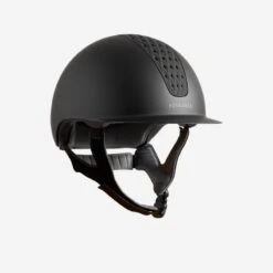 Casque équitation Adulte Et Enfant - 520 Noir Mat