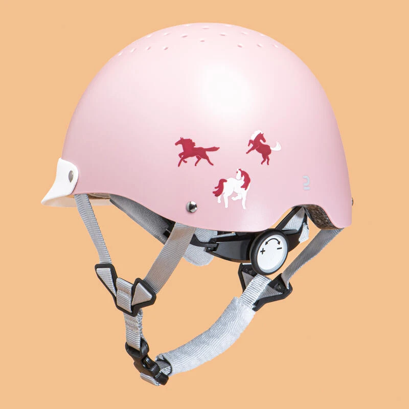 Casque équitation Enfant - 100 Rose – Image 2