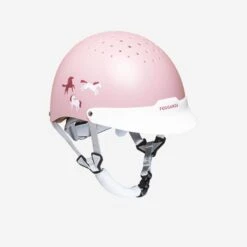 Casque équitation Enfant - 100 Rose