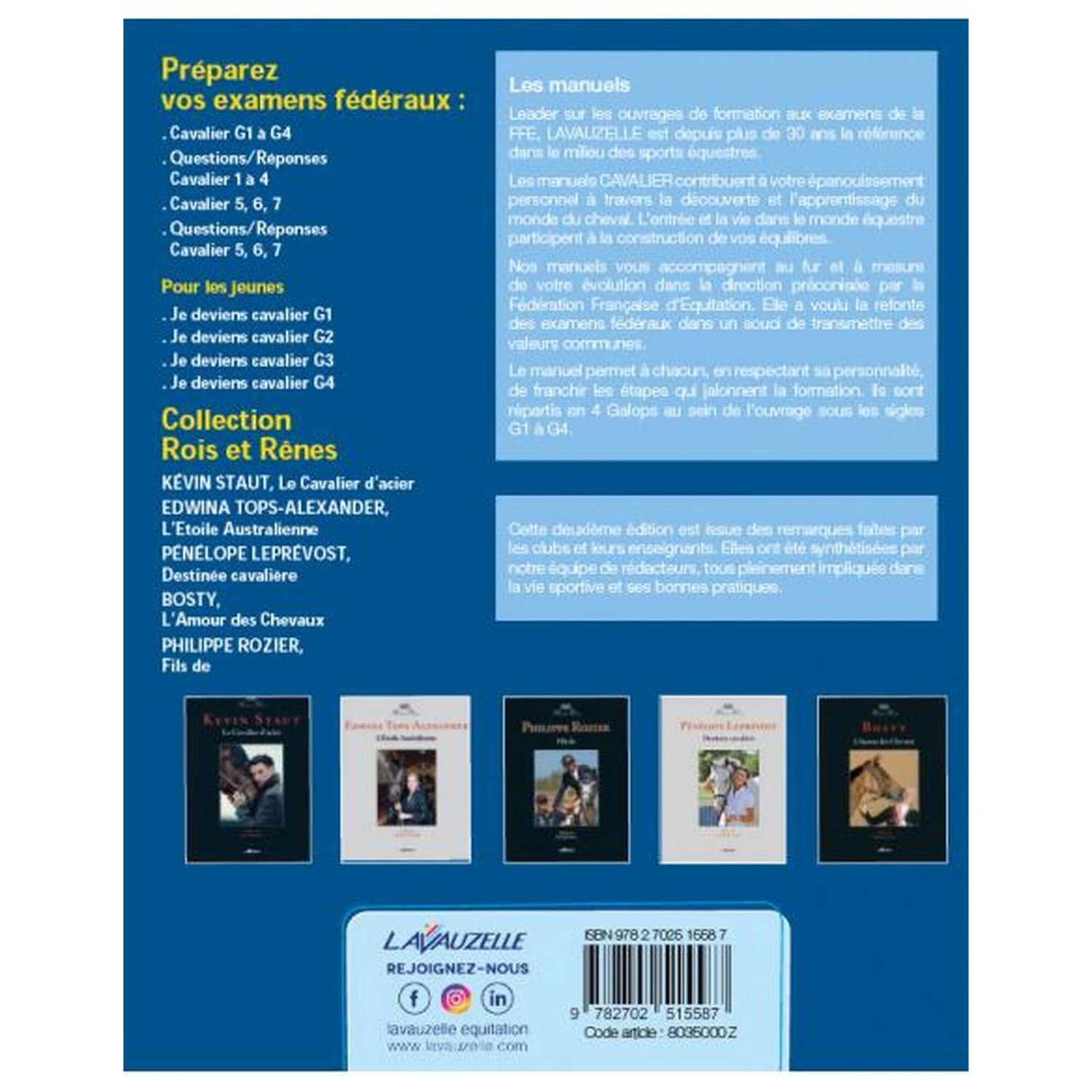 Cavalier - Manuel De Préparation Aux Examens Fédéraux Galops 1 à 4 – Image 2