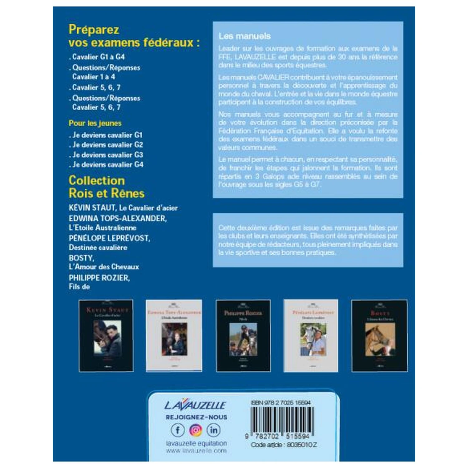 Cavalier - Manuel De Préparation Aux Examens Fédéraux Galops 5, 6 Et 7 – Image 2