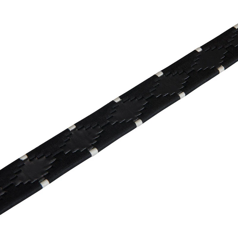 Ceinture D'équitation En Cuir Avec Broderie Noire Et Blanche – Image 3
