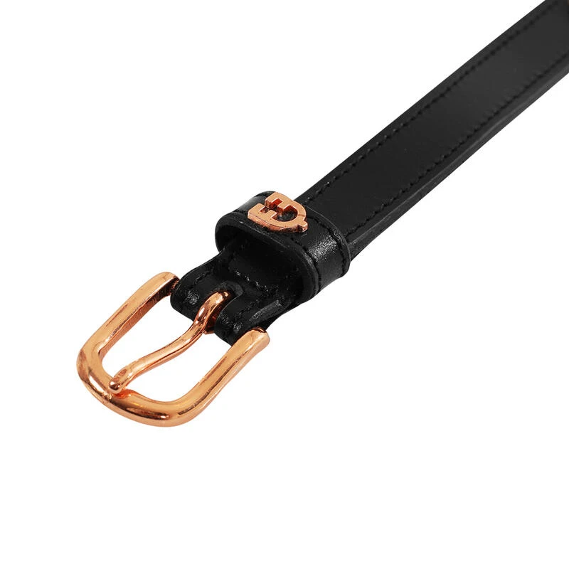 Ceinture D'équitation En Cuir Avec Motif Clincher En Or Rose – Image 2