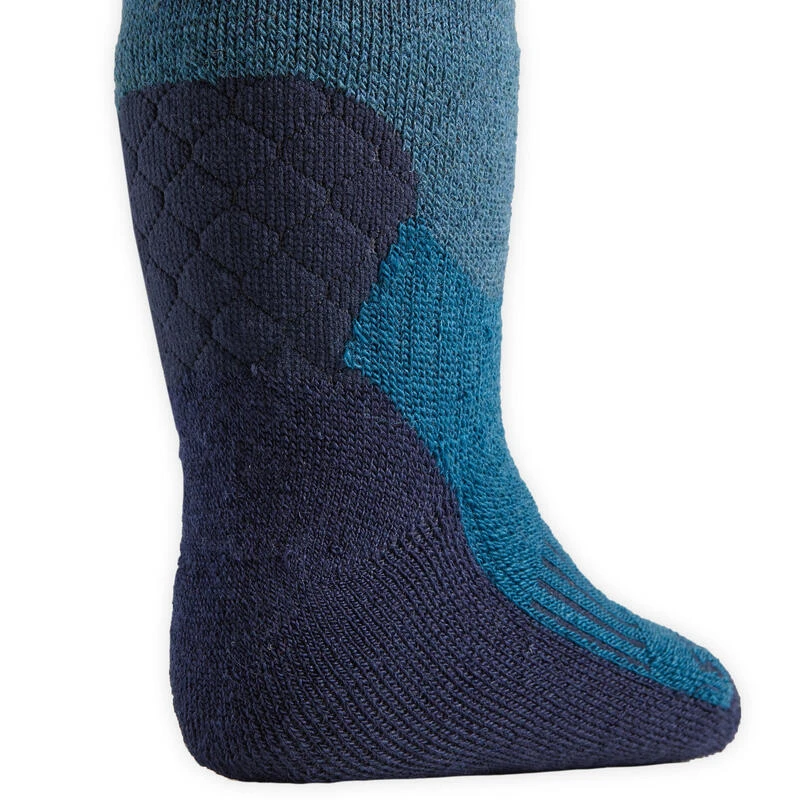 Chaussettes Chaudes équitation Bébé 500 WARM Pétrole – Image 3
