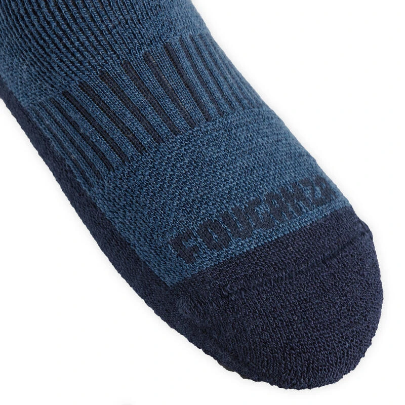 Chaussettes Chaudes équitation Enfant 500 WARM Bleu Nuit – Image 4