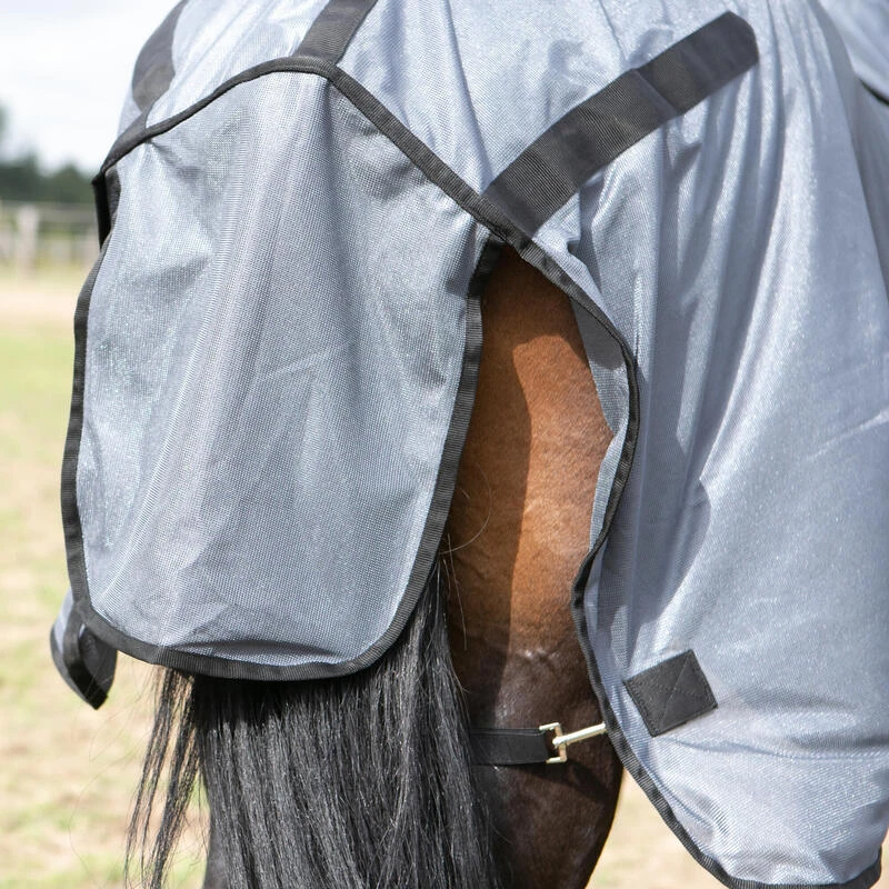 Chemise Anti-mouche équitation Cheval Et Poney - 100 Grise – Image 6