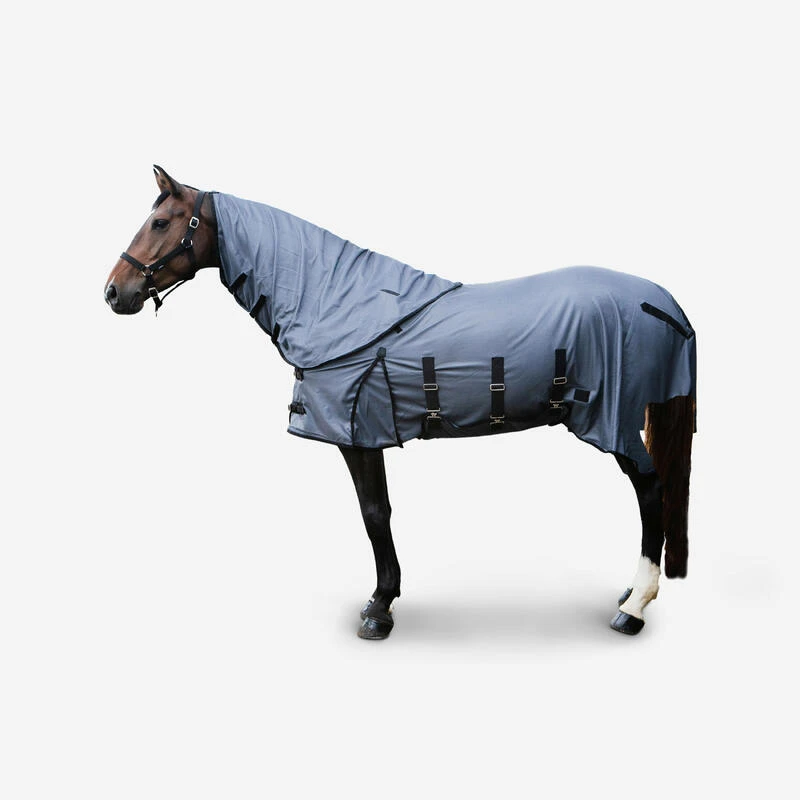 Chemise Anti-mouche équitation Cheval Et Poney - 100 Grise