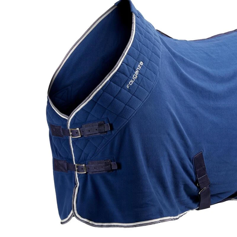 Chemise D'écurie équitation Cheval Et Poney - Polaire 500 Bleu – Image 3