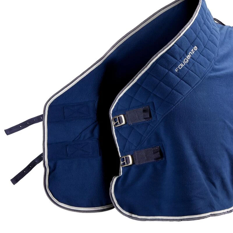 Chemise D'écurie équitation Cheval Et Poney - Polaire 500 Bleu – Image 4