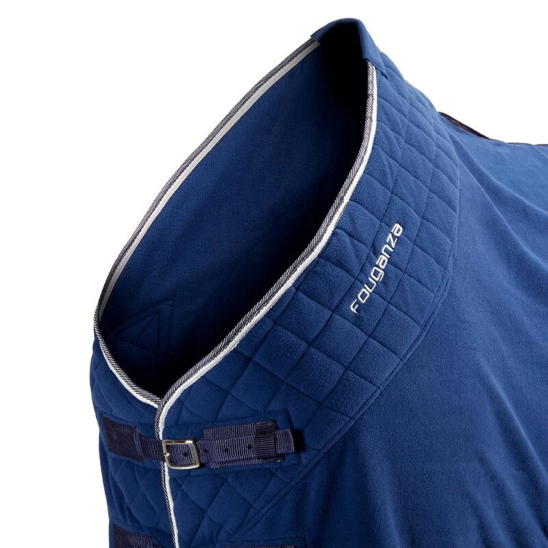Chemise D'écurie équitation Cheval Et Poney - Polaire 500 Bleu – Image 5