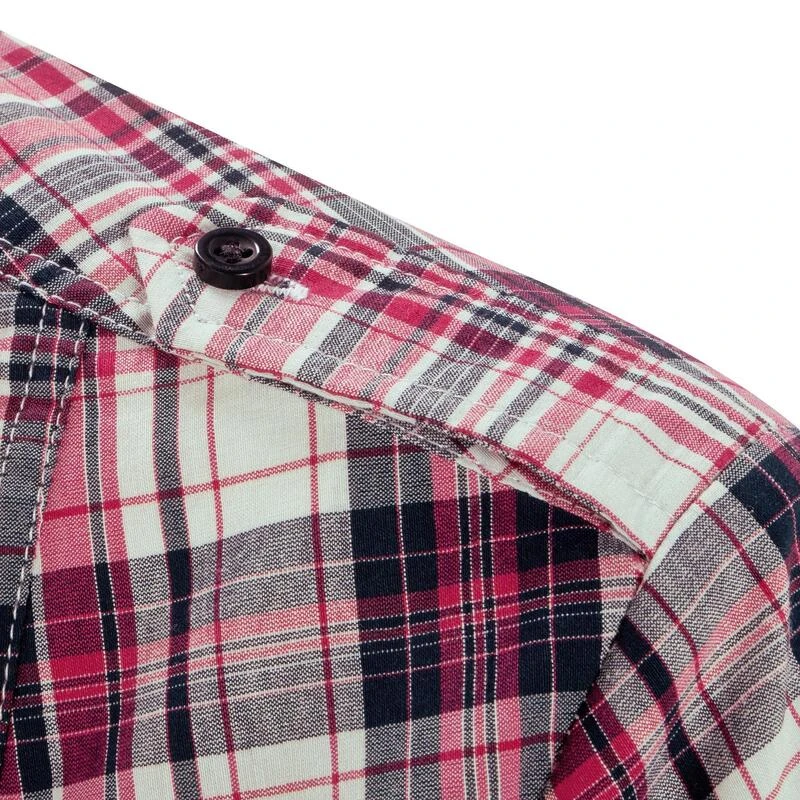 Chemise Manches Longues à Carreaux équitation Femme SENTIER Rose Et Blanc – Image 8