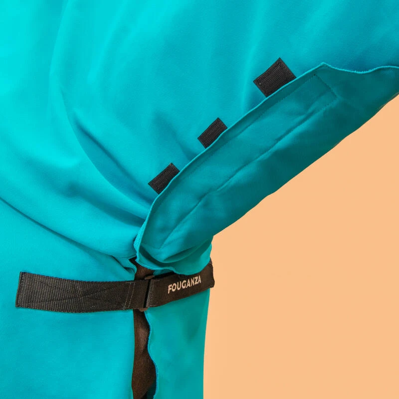 Chemise Séchante équitation Intégrale Microfibre Cheval - Bleu – Image 3