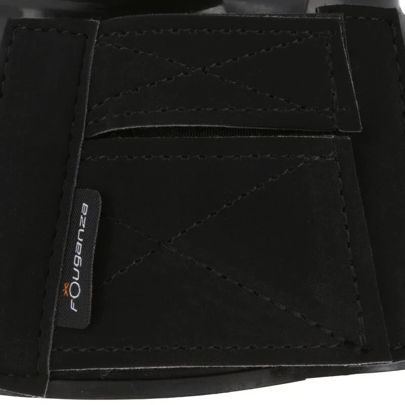 Cloches équitation Ouvertes Caoutchouc Cheval Et Poney - 100 Noires X2 – Image 2