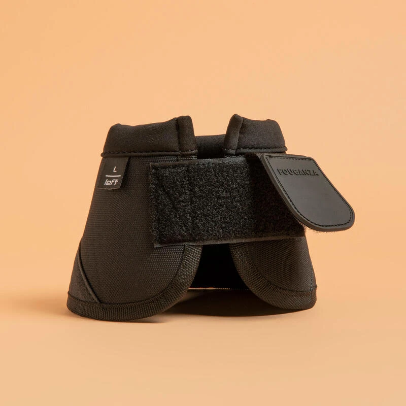 Cloches équitation Ouvertes Cheval Et Poney - 500 Noires X2 – Image 2