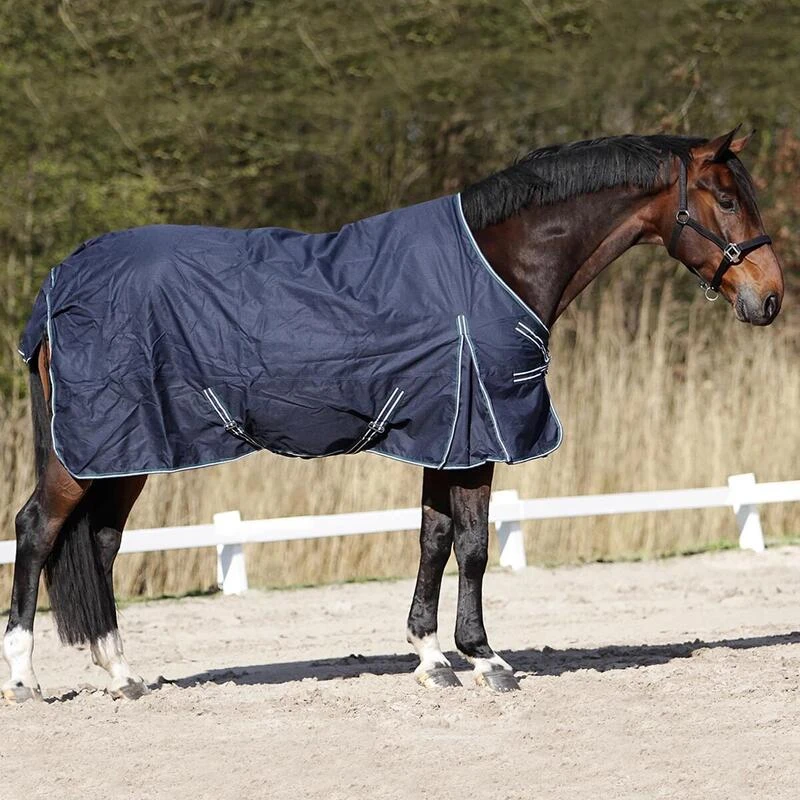 Couverture Colcha 0g Horsegear Bleu Foncé-vert – Image 3