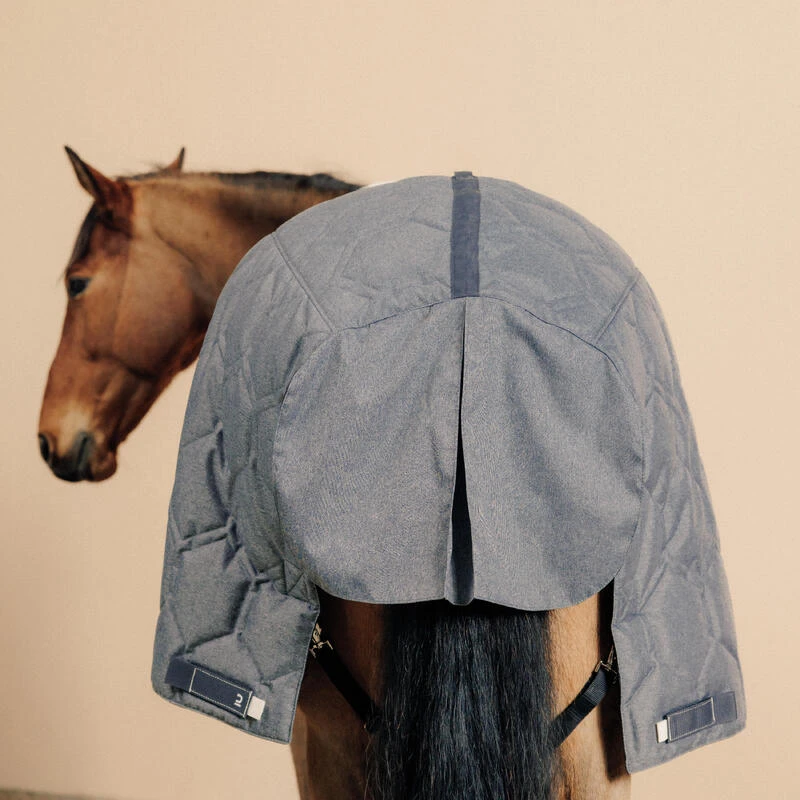 Couverture équitation écurie 300g Cheval Et Poney - Combo 300 Gris Moyen – Image 8