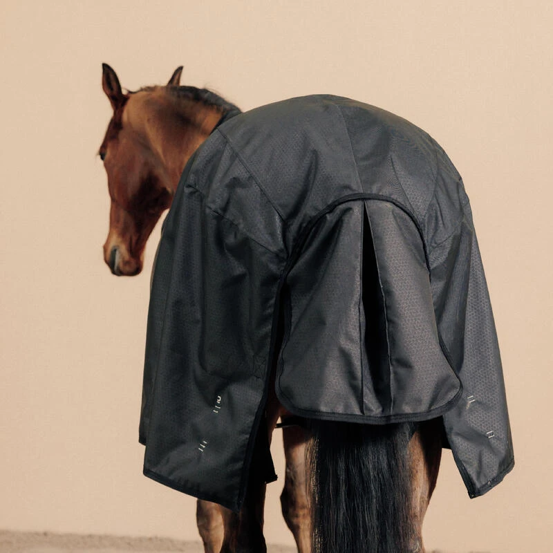 Couverture équitation Imperméable 1200D Cheval Et Poney - Allweather Combo Noir – Image 5