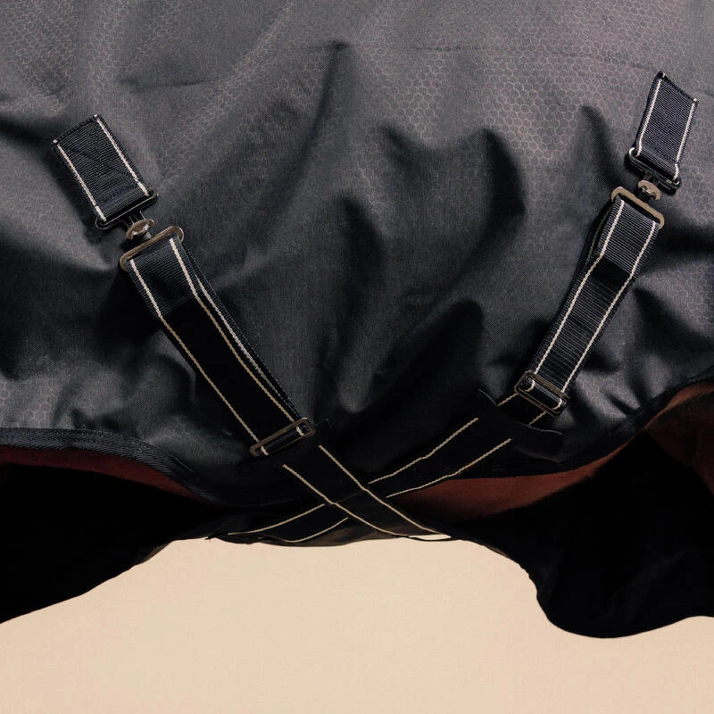 Couverture équitation Imperméable 1200D Cheval Et Poney - Allweather Combo Noir – Image 6