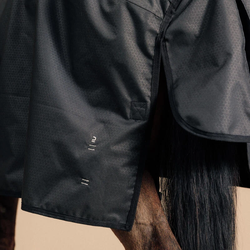 Couverture équitation Imperméable 1200D Cheval Et Poney - Allweather Combo Noir – Image 8