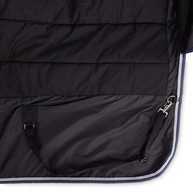 Couverture Imperméable équitation Poney ALLWEATHER 300 1000D Bleu Nuit – Image 10