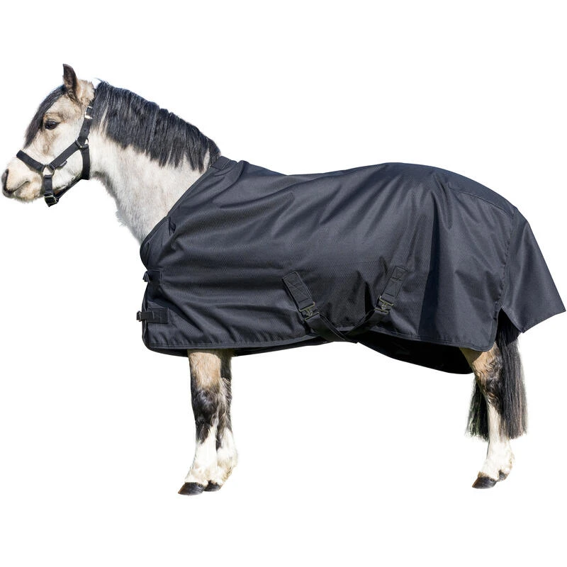 Couverture Imperméable équitation Poney IMPER 200 600D Noir