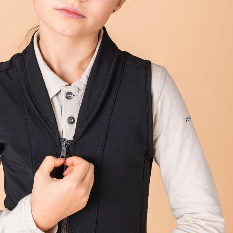 Dorsale D'équitation Souple 500 Junior Noir D3O® – Image 3