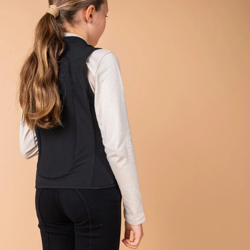 Dorsale D'équitation Souple 500 Junior Noir D3O® – Image 7