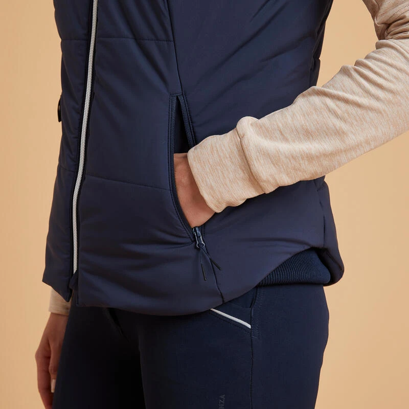 Doudoune équitation Sans Manches Chaud Femme - 900 Marine – Image 9