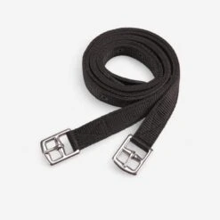 Etrivières équitation Synthétique Enfant - 100 Noires