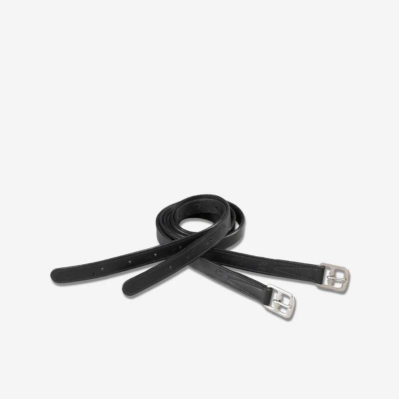 Étrivières équitation Synthétiques Enfant Et Adulte - Synthia Noir