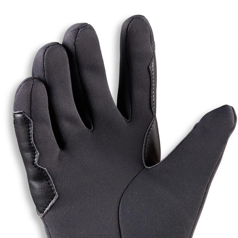Gants Chauds D'équitation Enfant 100 WARM Gris Foncé – Image 5