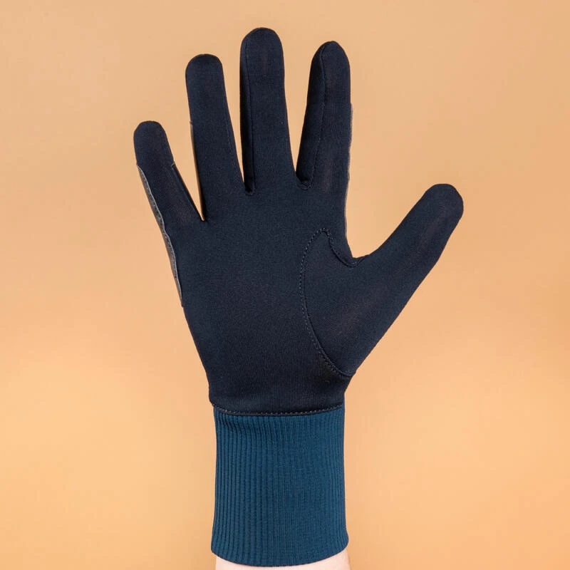 Gants Chauds D'équitation Enfant 140 WARM Marine Et Bleu Turquin – Image 3