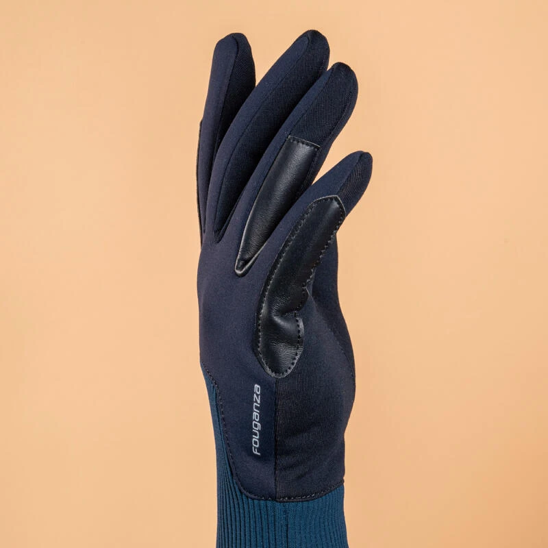 Gants Chauds D'équitation Enfant 140 WARM Marine Et Bleu Turquin – Image 4