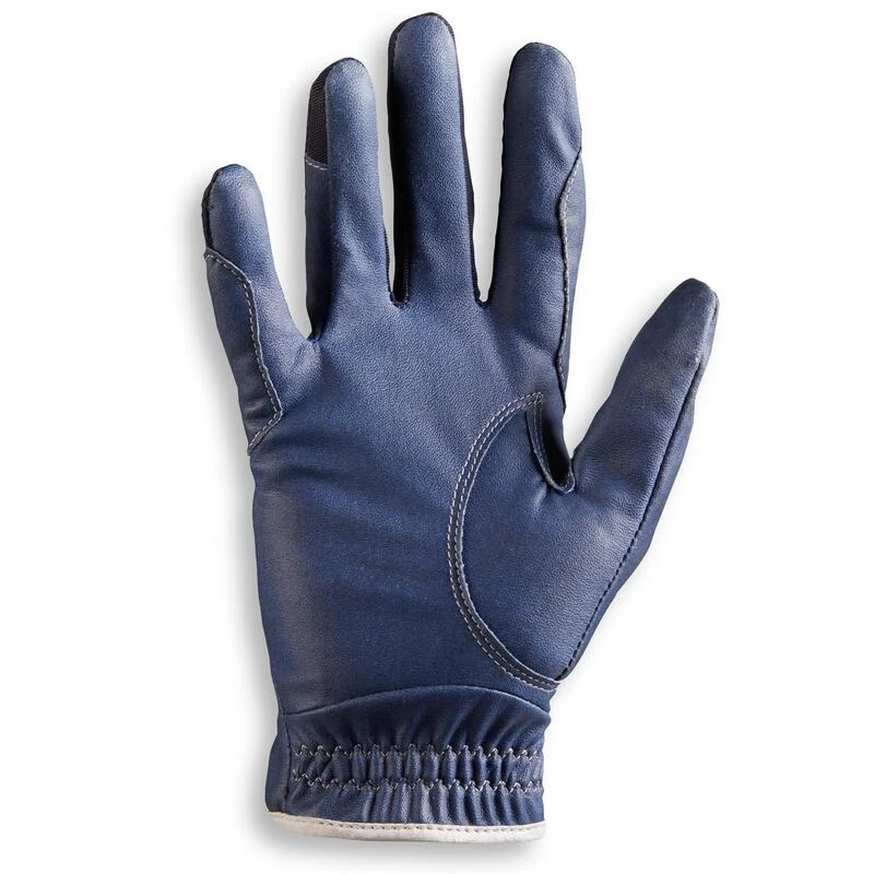 Gants équitation Enfant 560 Marine Et Bleu – Image 2