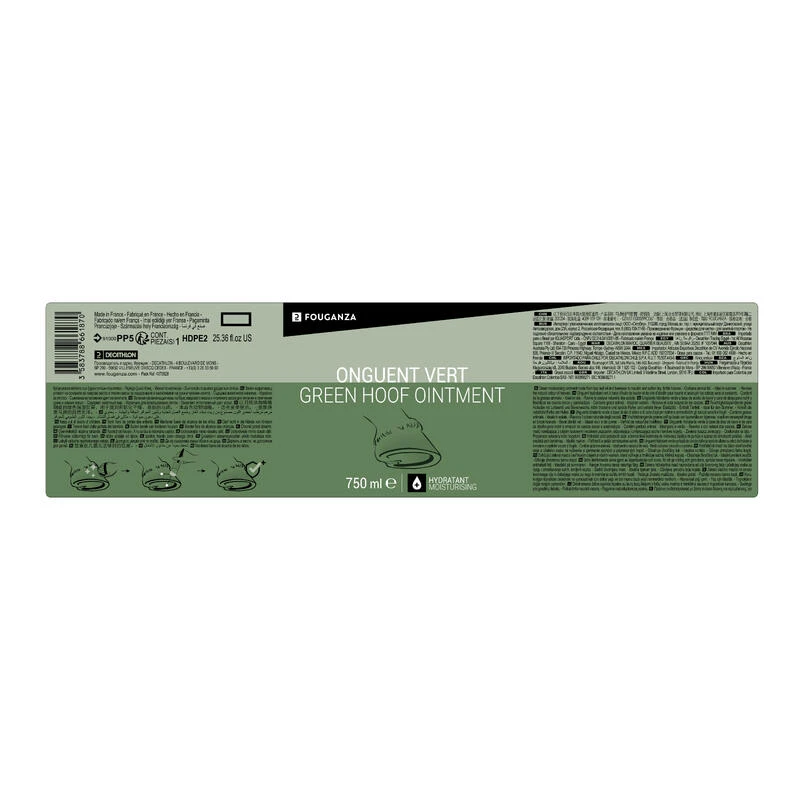 Graisse Sabots Cheval Et Poney - Onguent Hydratant Vert 750 Ml – Image 4