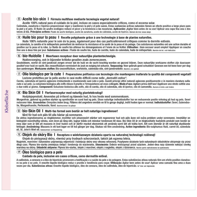 Huile Peau équitation Biologique Cheval Et Poney - Leovet Dermite Estivale 500ml – Image 2