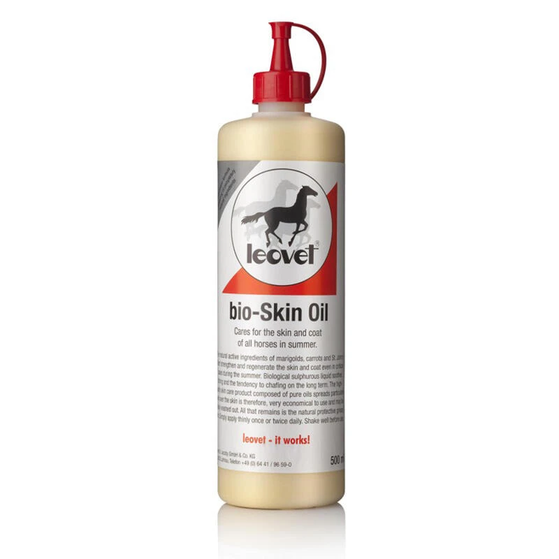 Huile Peau équitation Biologique Cheval Et Poney - Leovet Dermite Estivale 500ml – Image 3