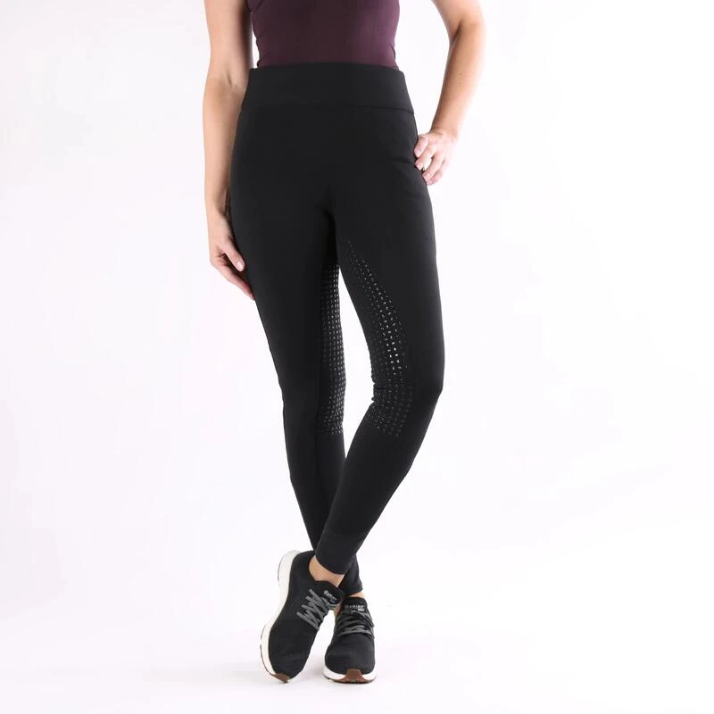 Legging D'Equitation Equitights Full Grip Kids Harry's Horse Noir – Image 2